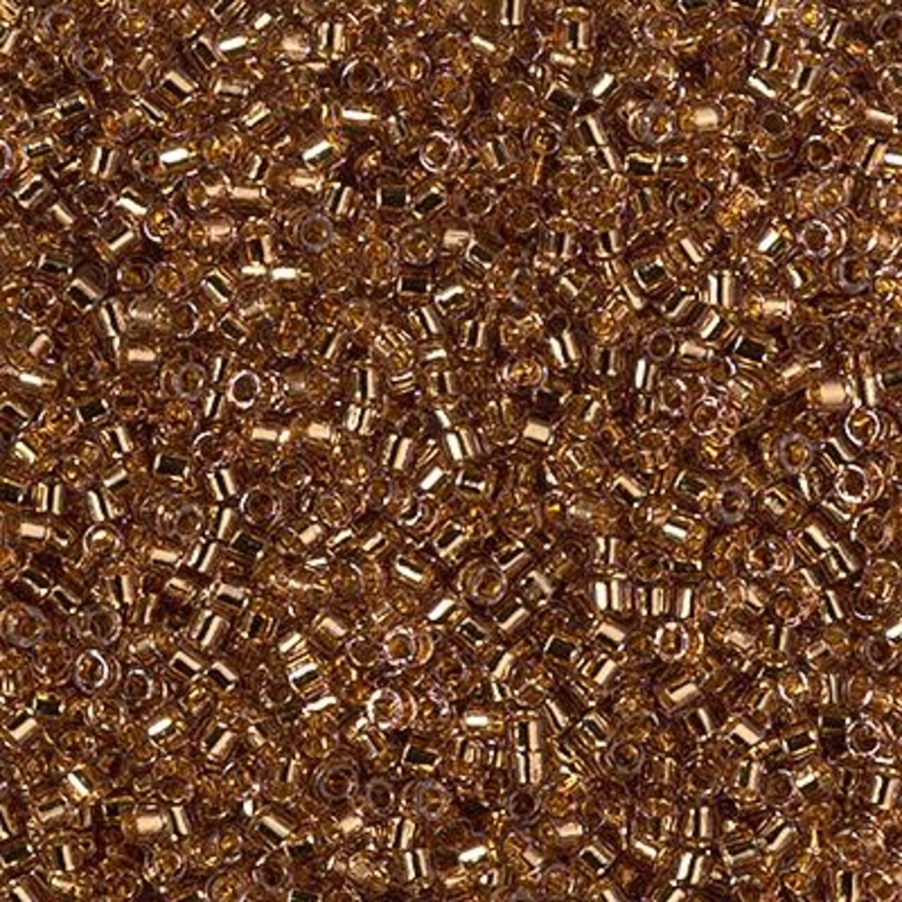 Miyuki Delica Bead 11/0, DB2524, 24kt Gold Lined Pale Rose, 5 grams